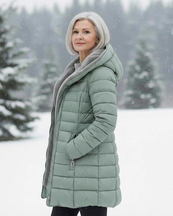 INGRID FLEECE LINED PUFFER COAT