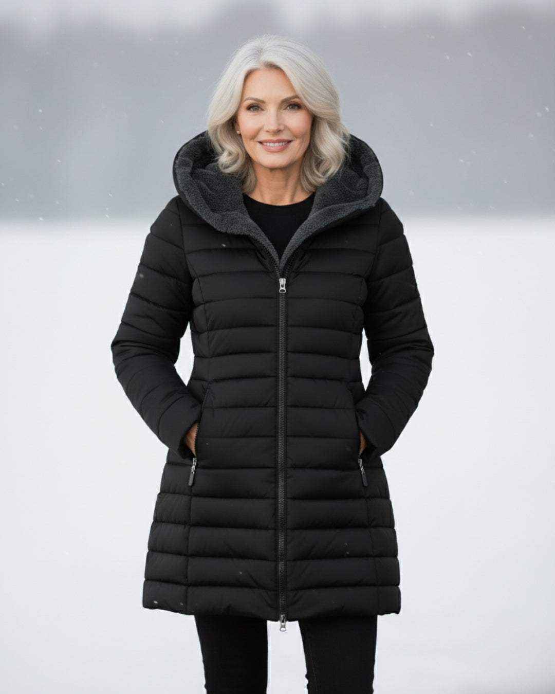 INGRID FLEECE LINED PUFFER COAT