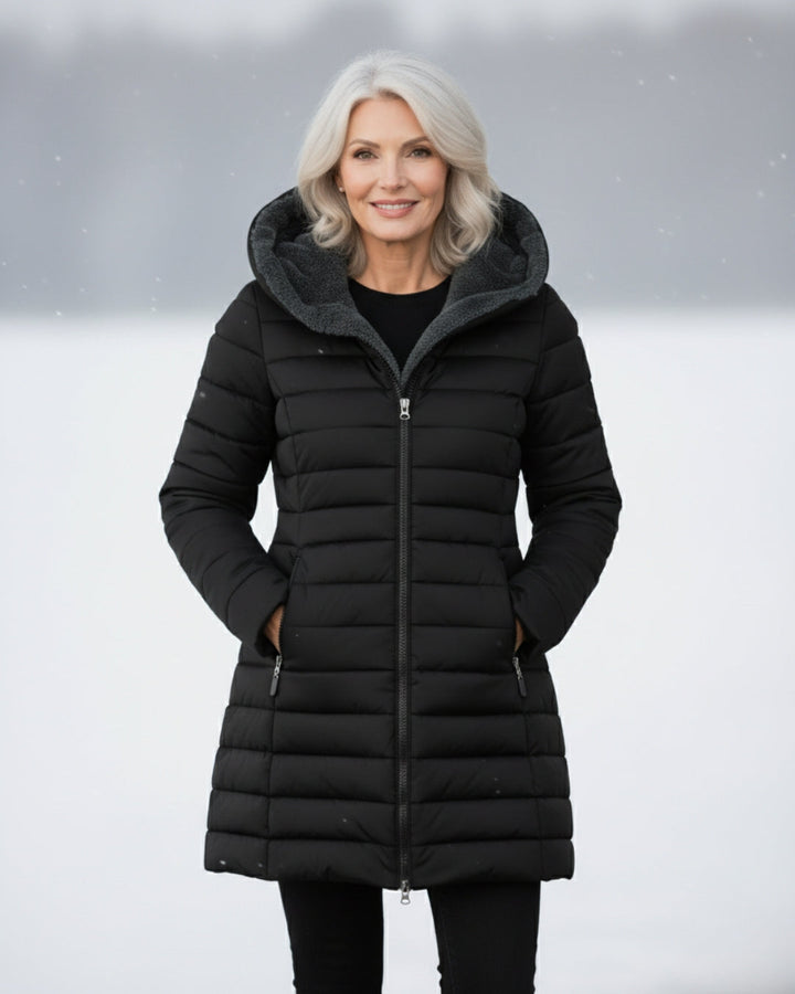 INGRID FLEECE LINED PUFFER COAT