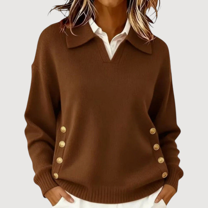 AIRA BUTTON DETAIL SWEATER