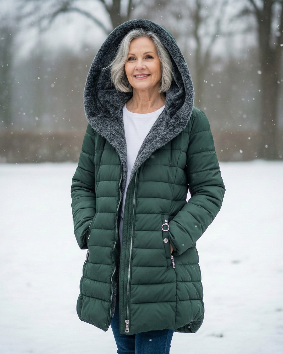 INGRID FLEECE LINED PUFFER COAT