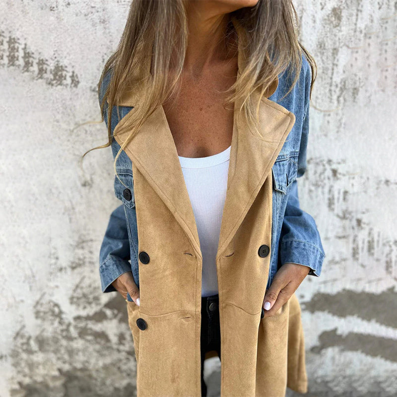 EVELINA DENIM TRENCH COAT