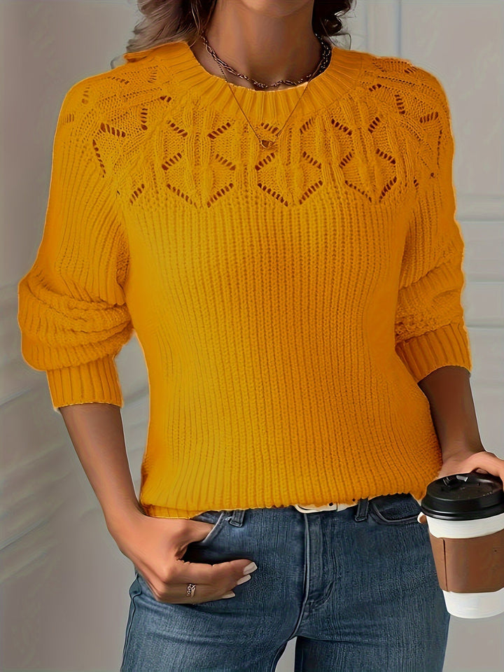 NASIA ELEGANT LONG-SLEEVE SWEATER