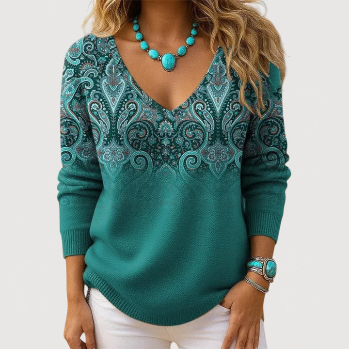 ALTHEA V-NECK TOP
