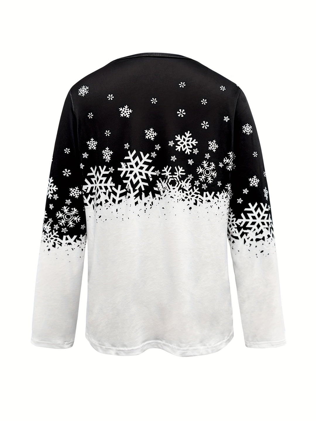 Victoria | Winter Print Long-Sleeve Top