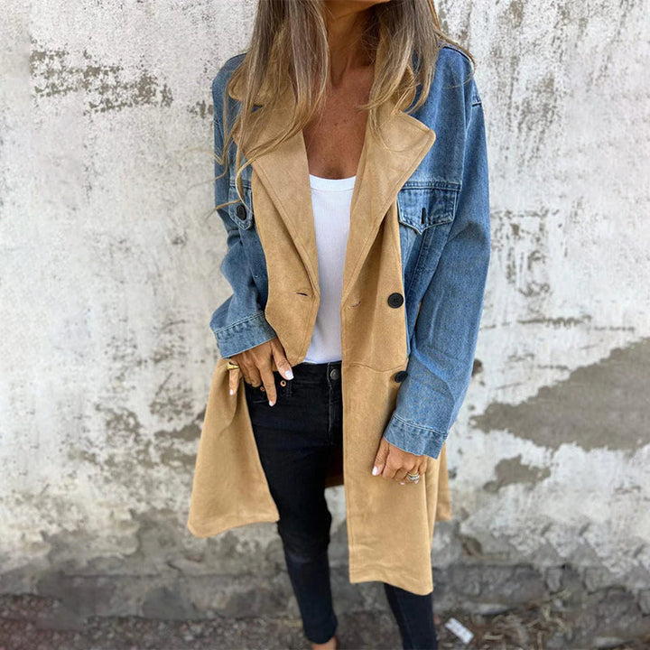 EVELINA DENIM TRENCH COAT