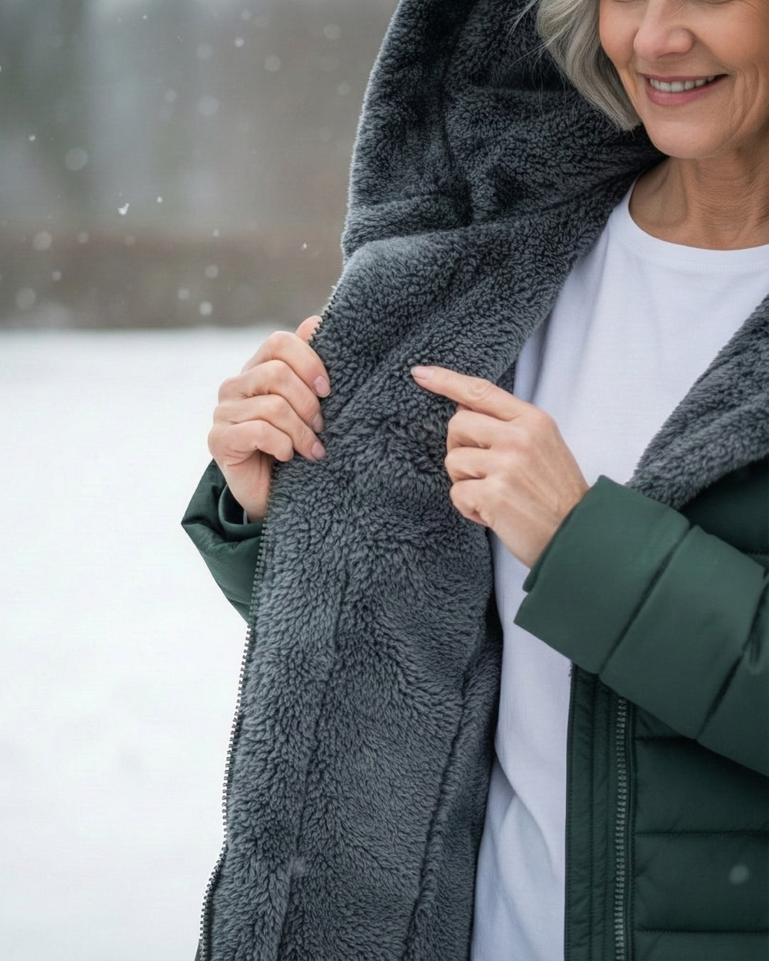 INGRID FLEECE LINED PUFFER COAT