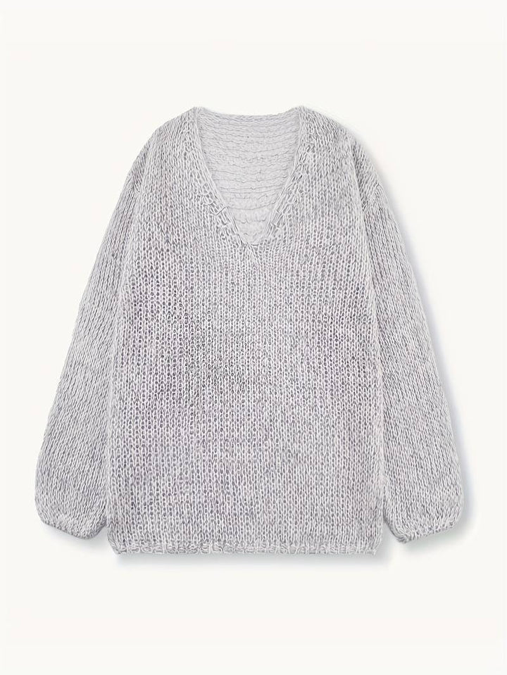 LITAL ELEGANT SOFT V-NECK SWEATER