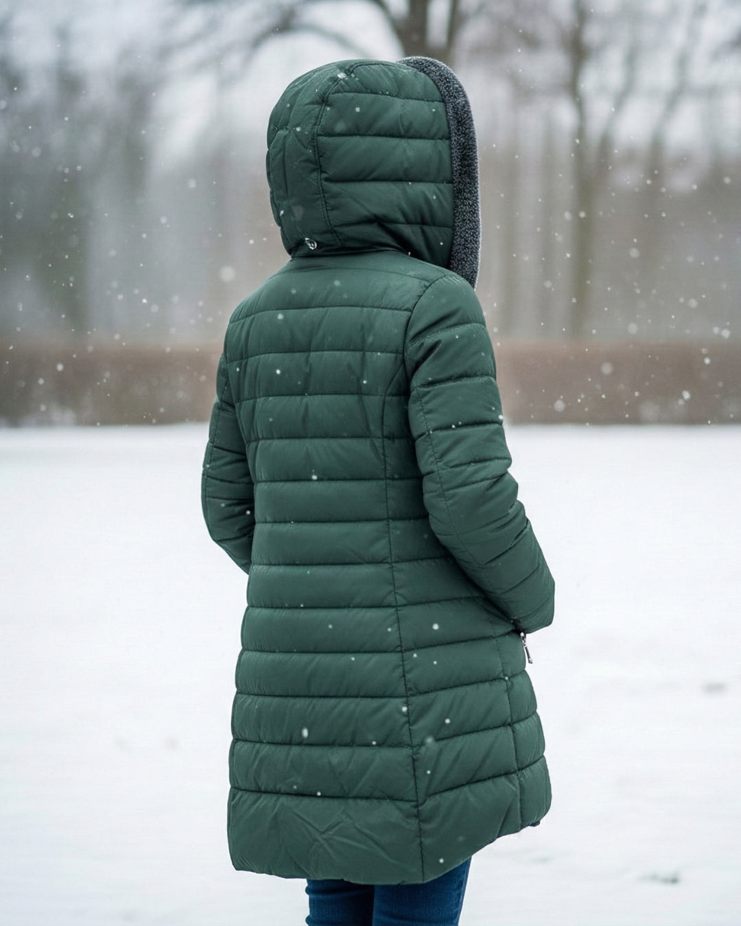 INGRID FLEECE LINED PUFFER COAT