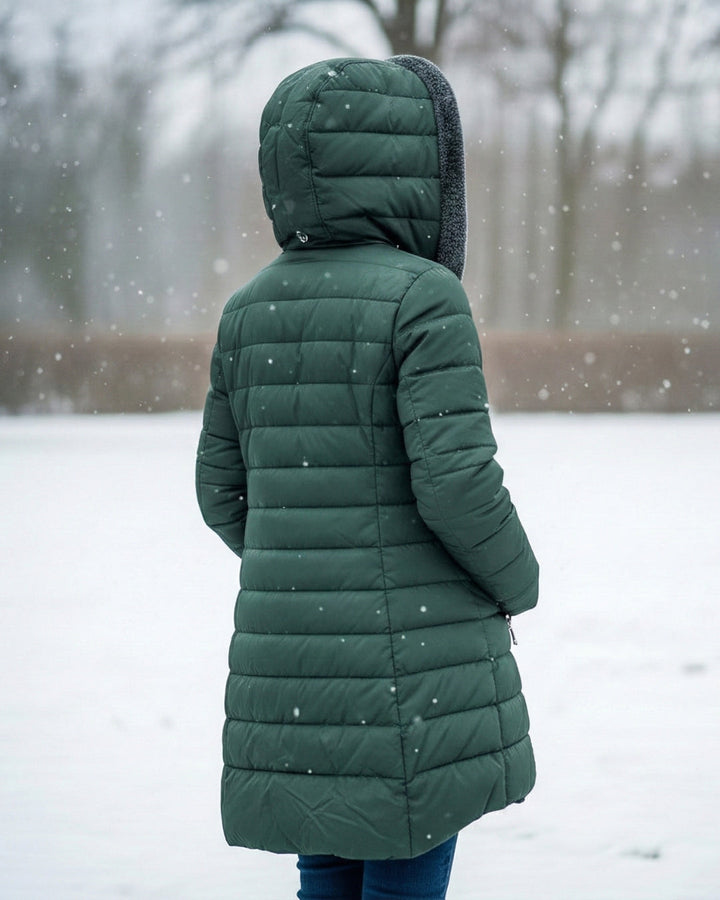 INGRID FLEECE LINED PUFFER COAT