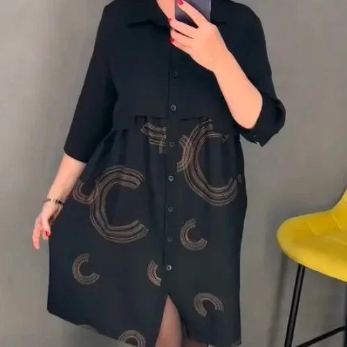 ELARA SLIMMING BLACK EVERYDAY DRESS