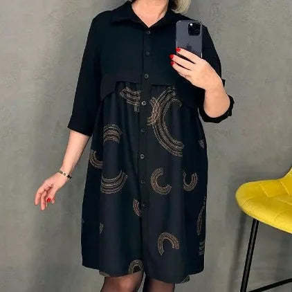 ELARA SLIMMING BLACK EVERYDAY DRESS