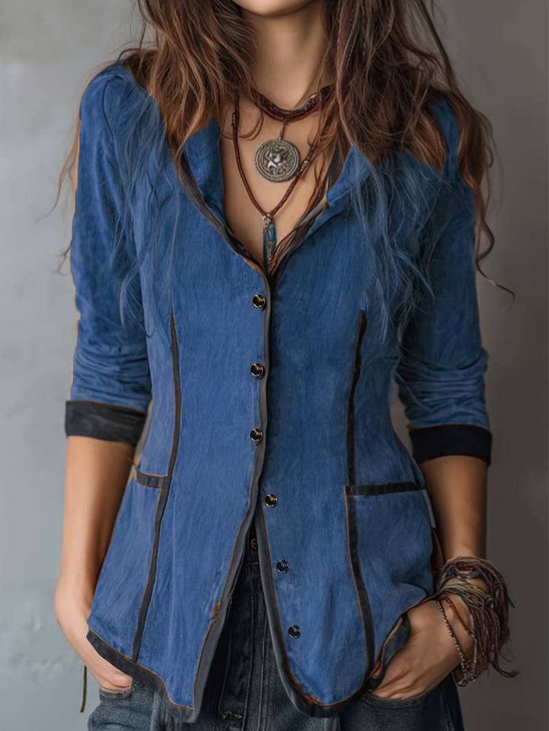 YAARA VINTAGE HOODED LONG SLEEVE JACKET