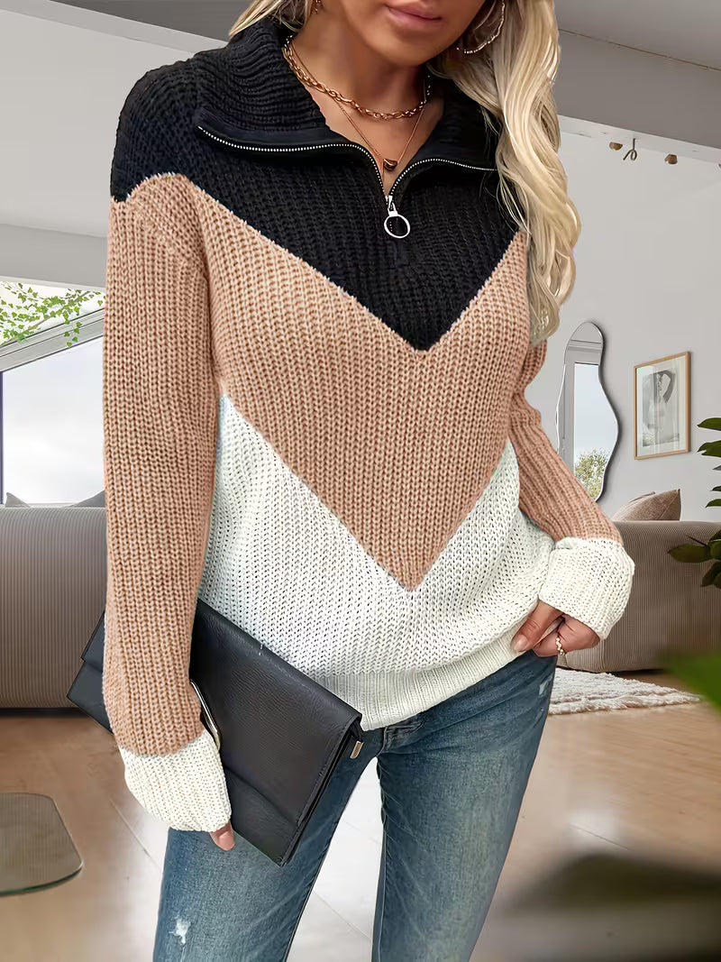 MIRELLA V-NECK KNIT SWEATER