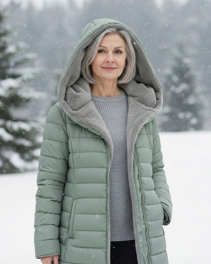 INGRID FLEECE LINED PUFFER COAT