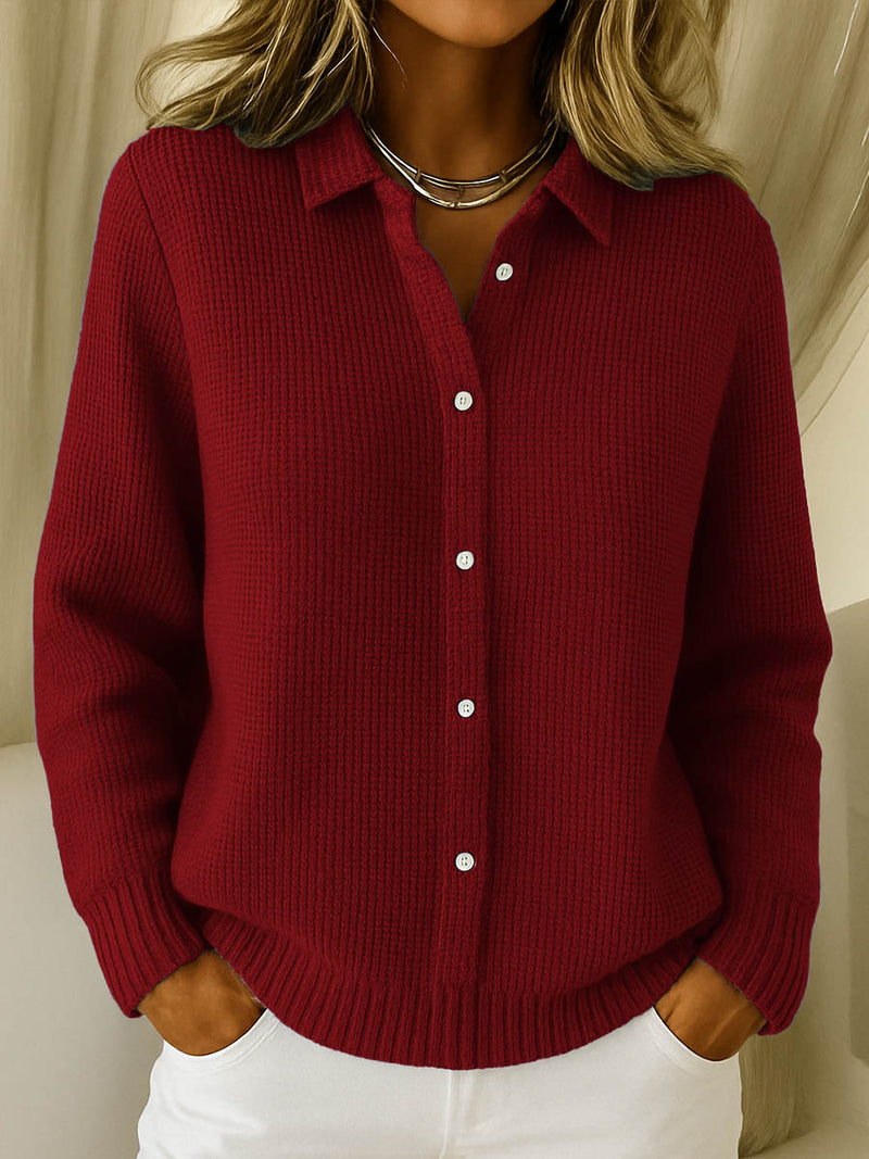 NAOMI CLASSIC BUTTON-FRONT CARDIGAN