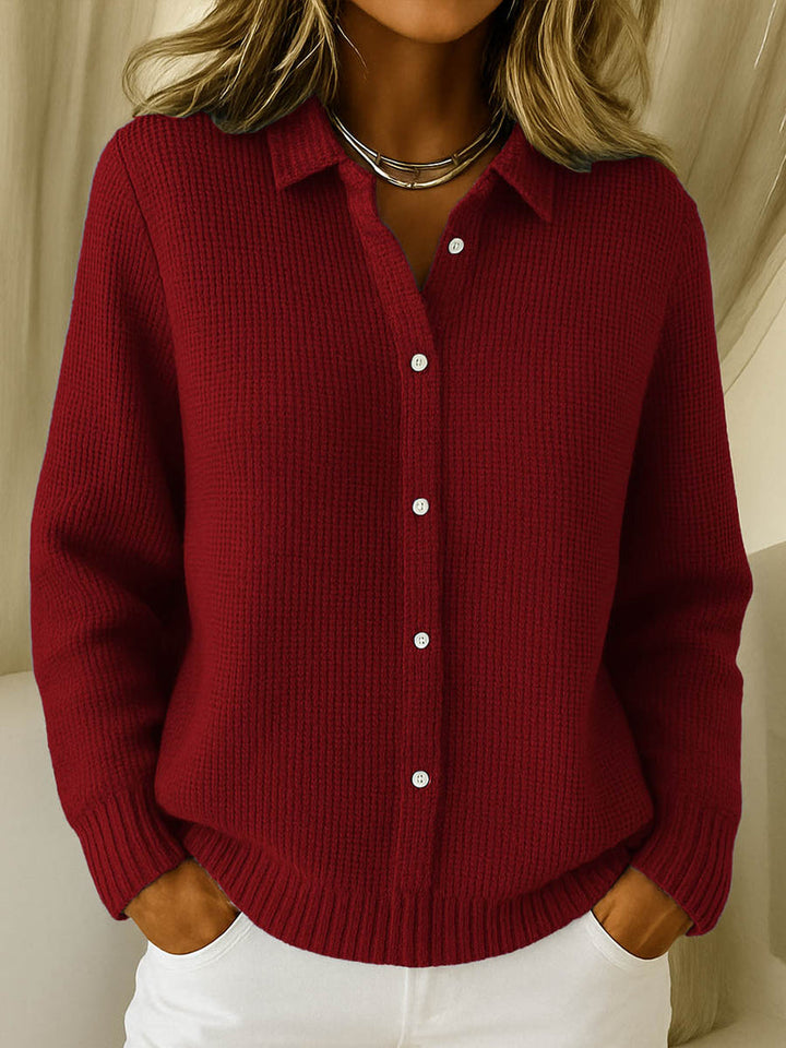 NAOMI CLASSIC BUTTON-FRONT CARDIGAN