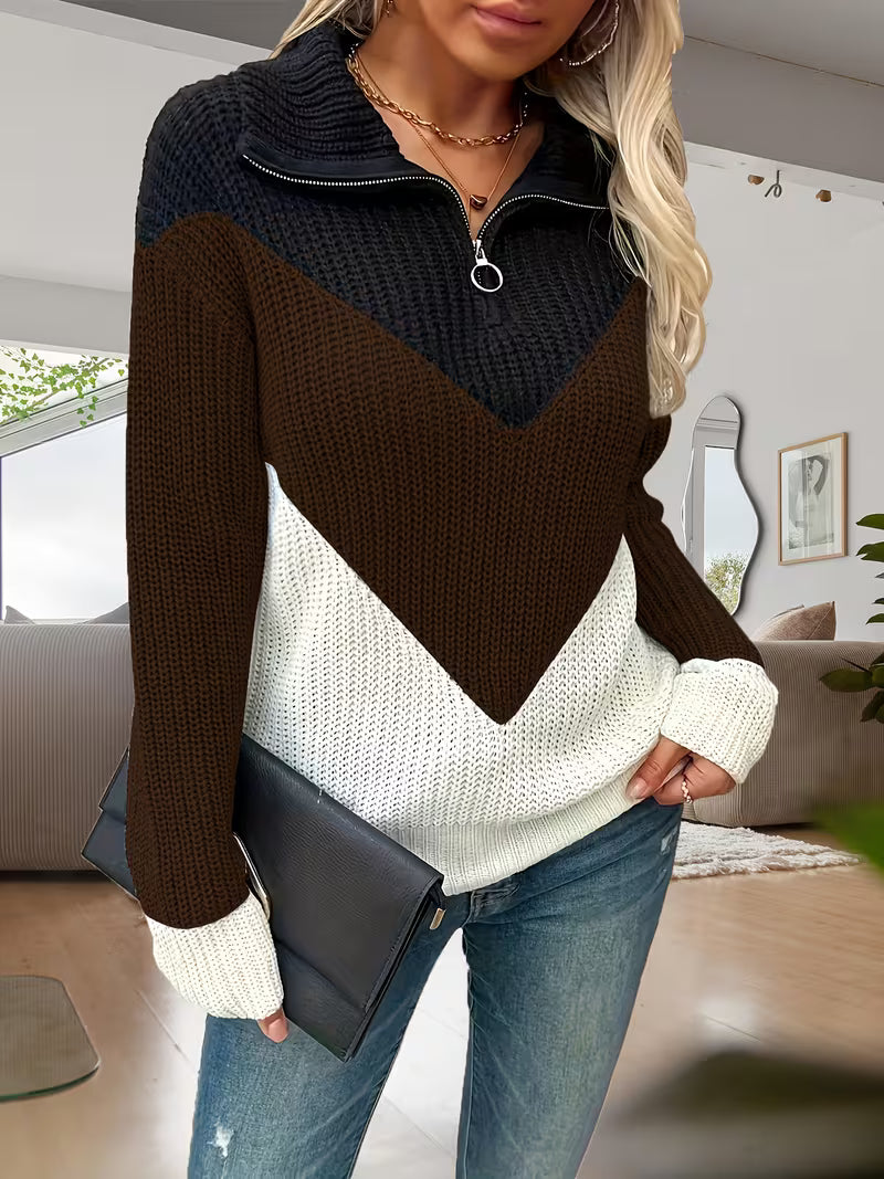 MIRELLA V-NECK KNIT SWEATER