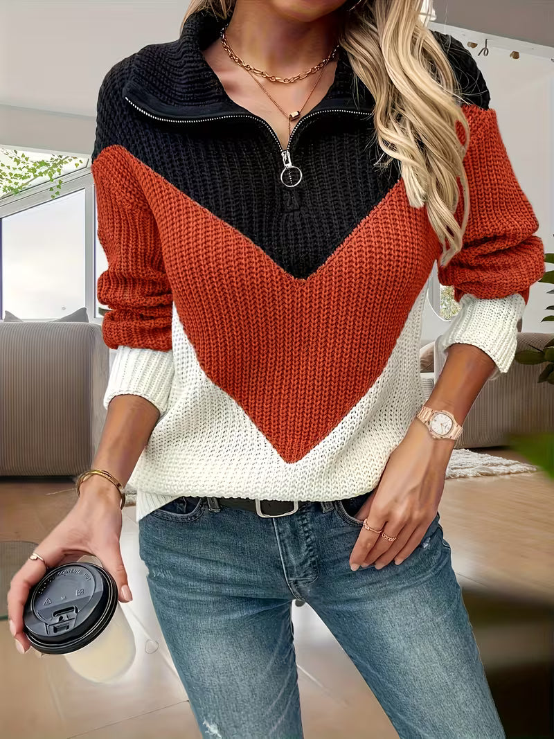 MIRELLA V-NECK KNIT SWEATER