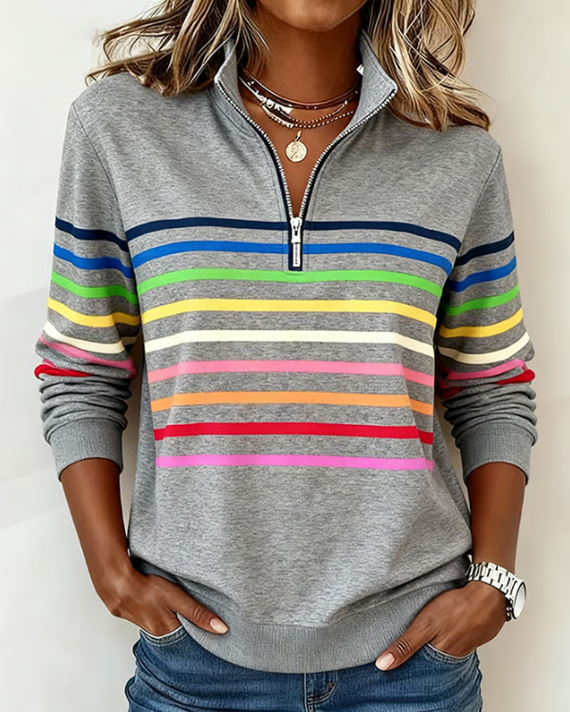 HANNA | ELEGANT QUARTER-ZIP PULLOVER