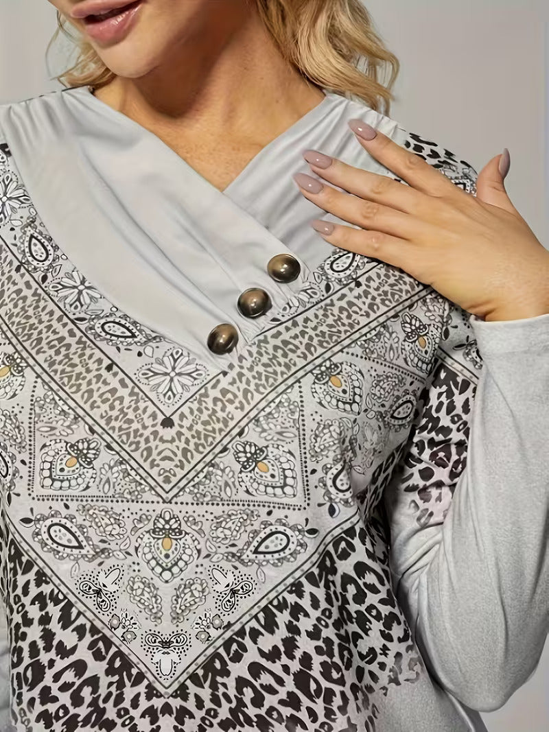EMMA ETHNIC PRINT MINI DRESS