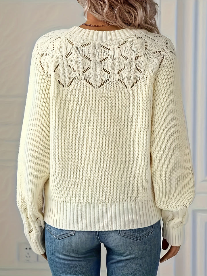 NASIA ELEGANT LONG-SLEEVE SWEATER
