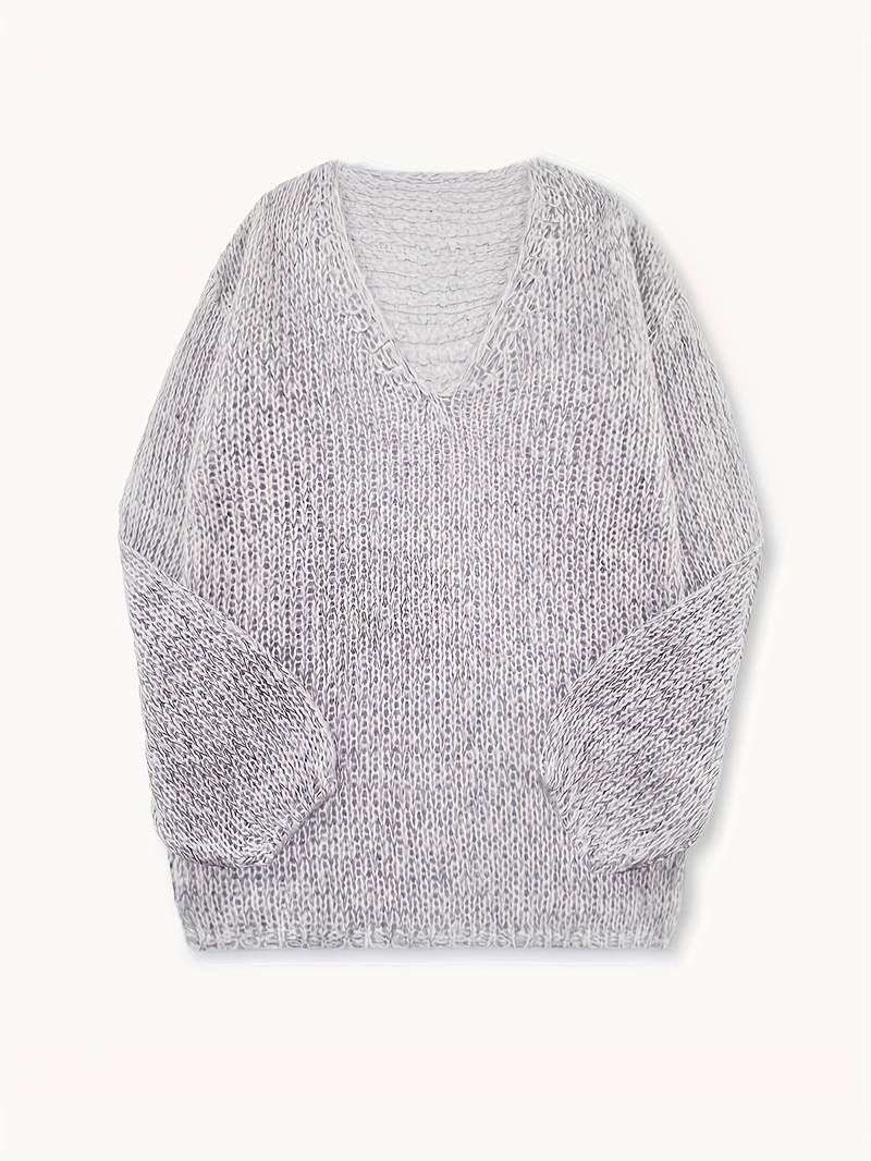 LITAL ELEGANT SOFT V-NECK SWEATER