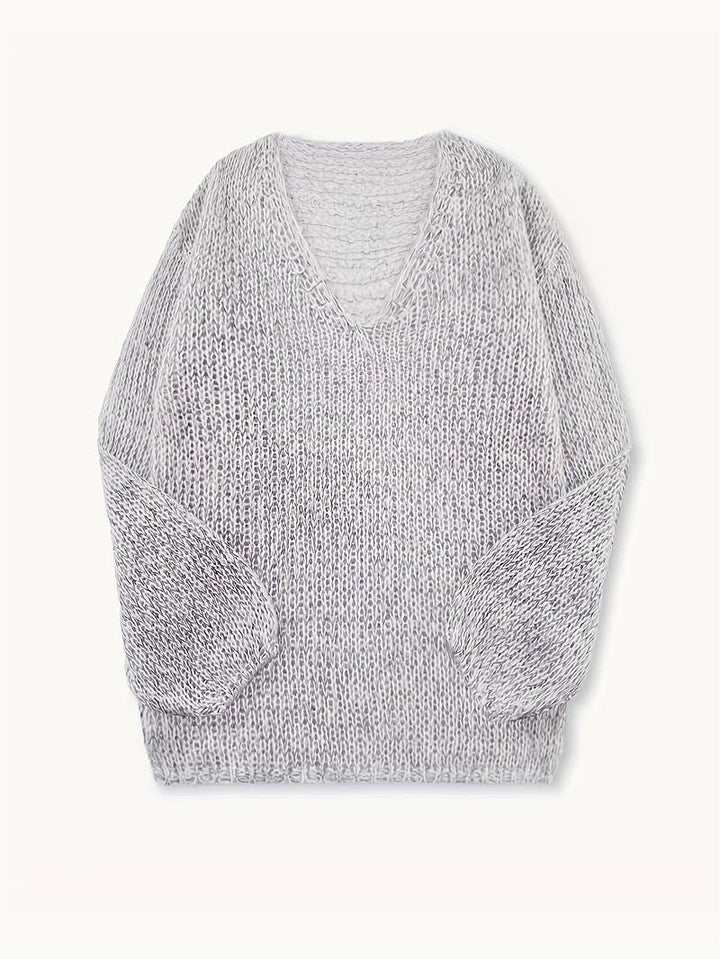 LITAL ELEGANT SOFT V-NECK SWEATER