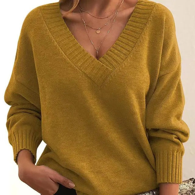 LUCIA GLITTER KNIT LONG-SLEEVE SWEATER