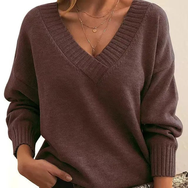 LUCIA GLITTER KNIT LONG-SLEEVE SWEATER