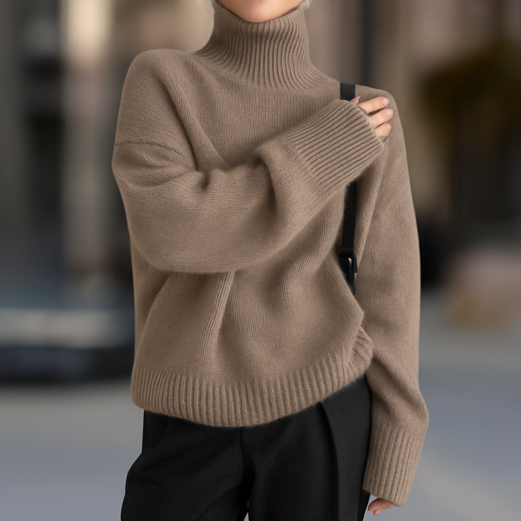 VIOLETTA COZY TURTLENECK SWEATER