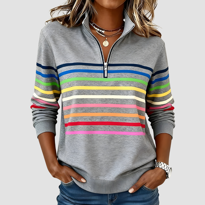 HANNA | ELEGANT QUARTER-ZIP PULLOVER