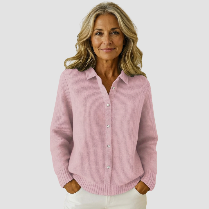 NAOMI CLASSIC BUTTON-FRONT CARDIGAN