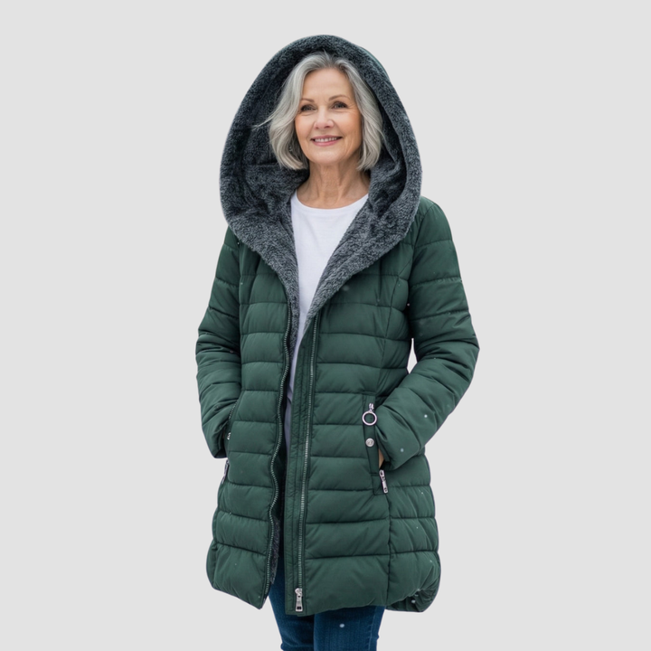INGRID FLEECE LINED PUFFER COAT