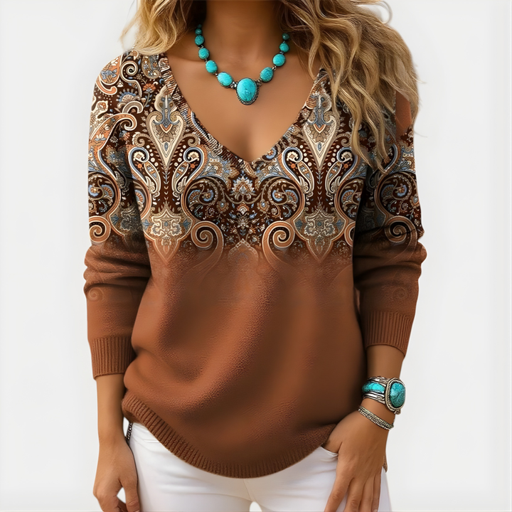 ALTHEA V-NECK TOP