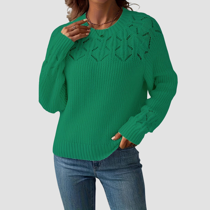 NASIA ELEGANT LONG-SLEEVE SWEATER