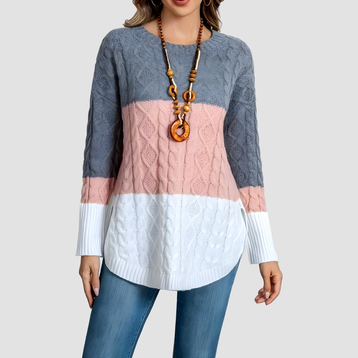 VERENA VINTAGE-INSPIRED SOFT KNIT PULLOVER