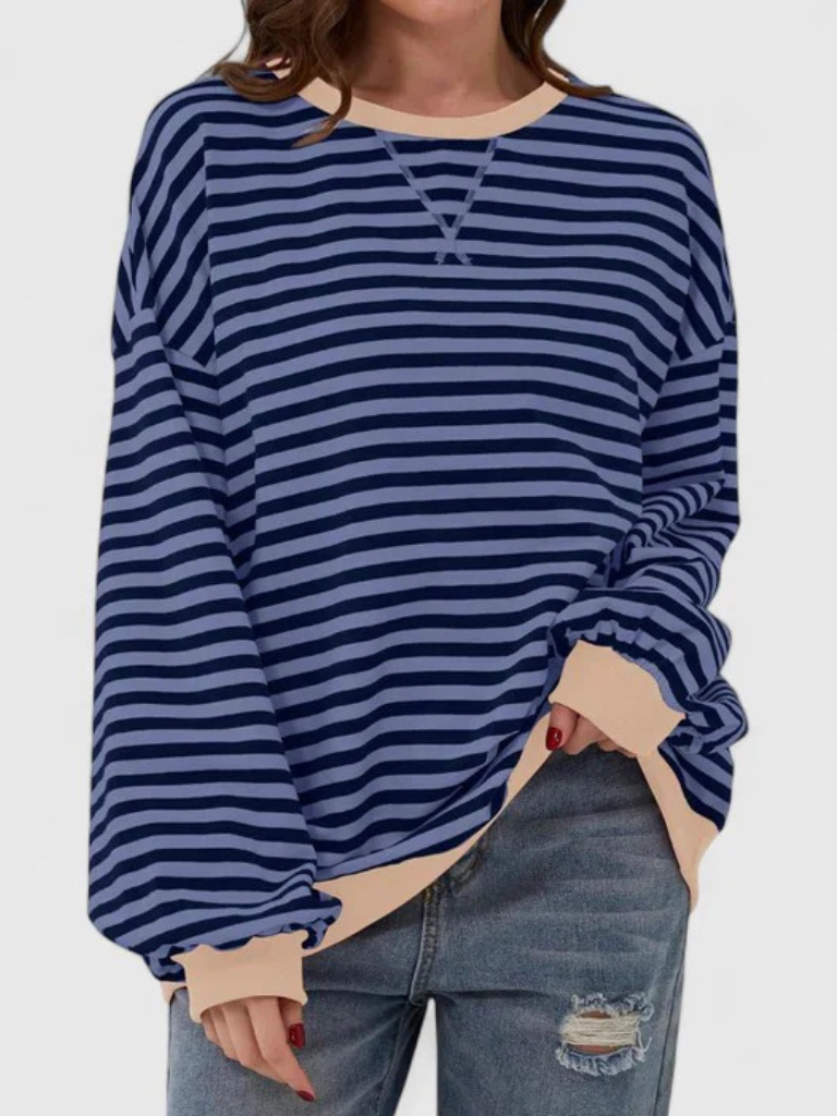 ISSAH COZY STRIPE SWEATER