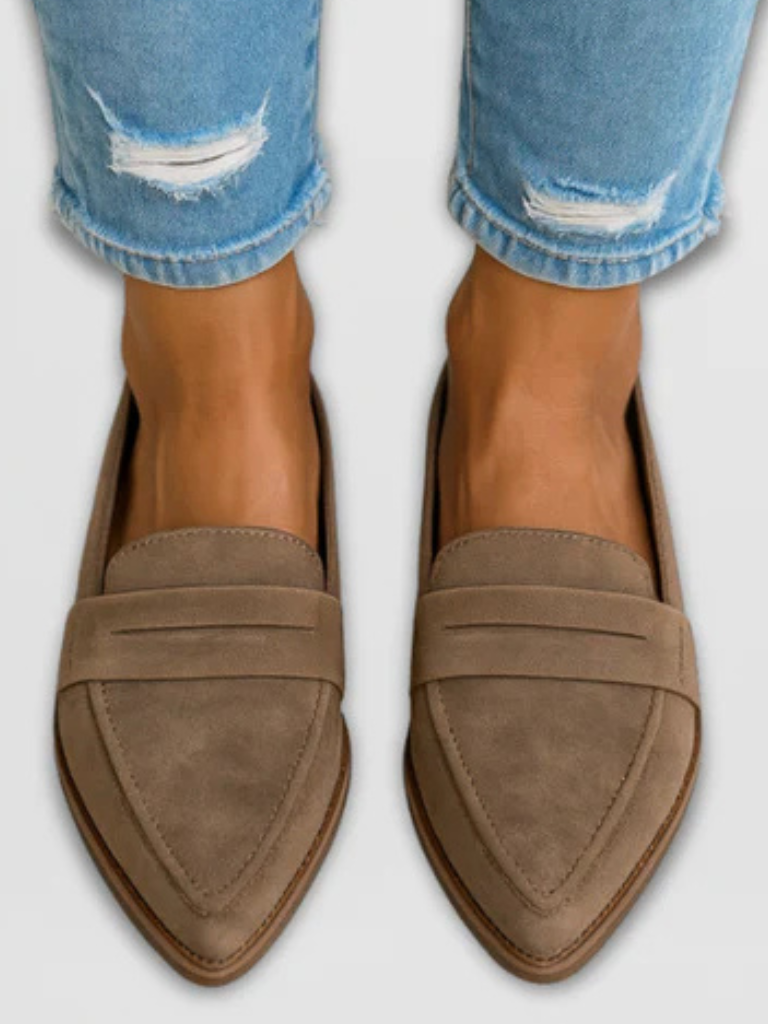 RHEA SUEDE FLATS