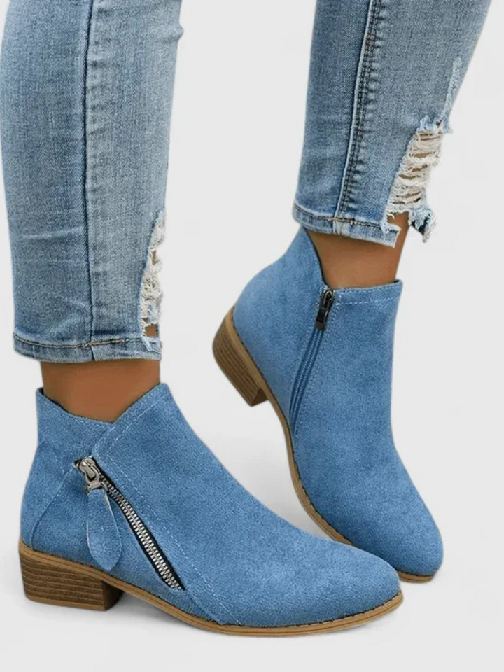 VERA ANKLE SUEDE BOOTS