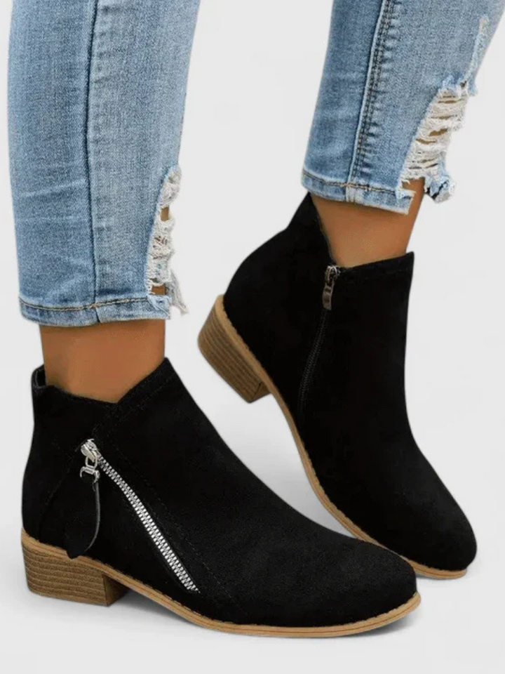 VERA ANKLE SUEDE BOOTS