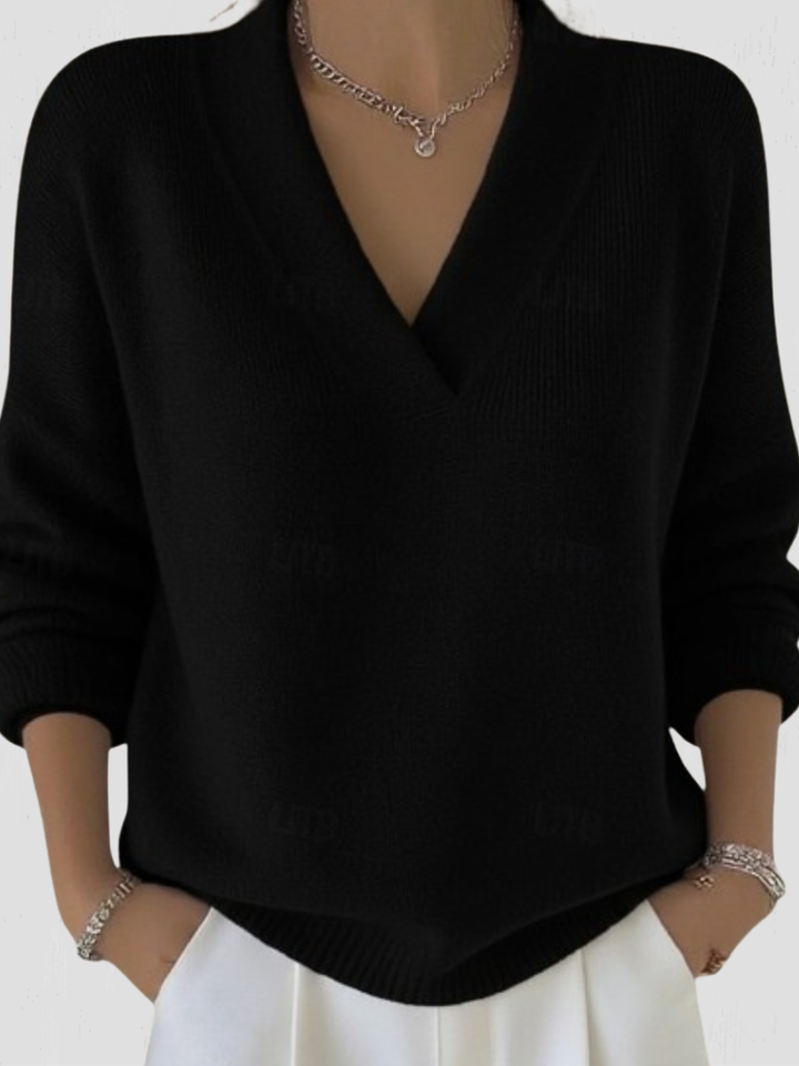 SUSAN V-NECK KNIT SWEATER