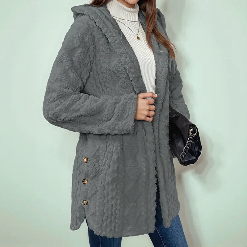 MELROSE LONG FIT FLEECE COAT