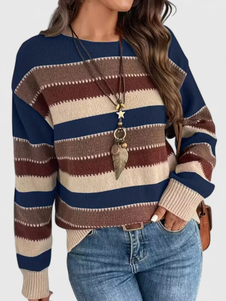 DUSTY STRIPED PULLOVER