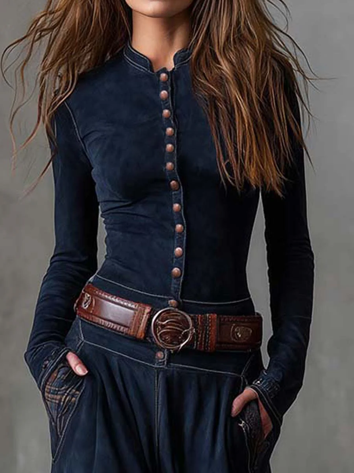 CHARLOTTE SUEDE PLAID MAXI DRESS