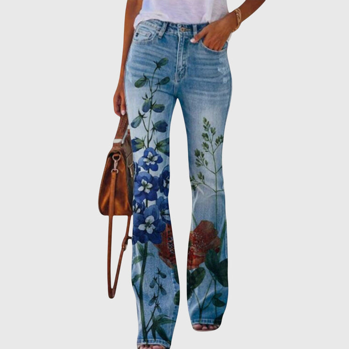 BLOOM PANTS WITH FLOWERS