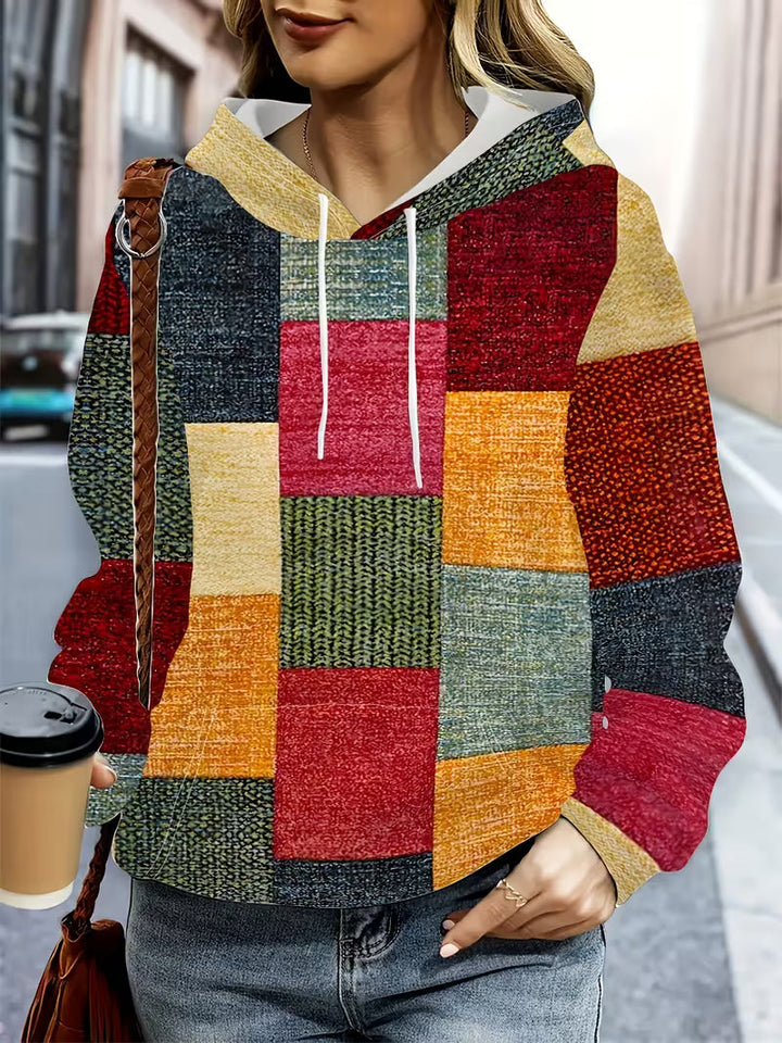 NYARA GEOMETRIC PATTERN SWEATSHIRT