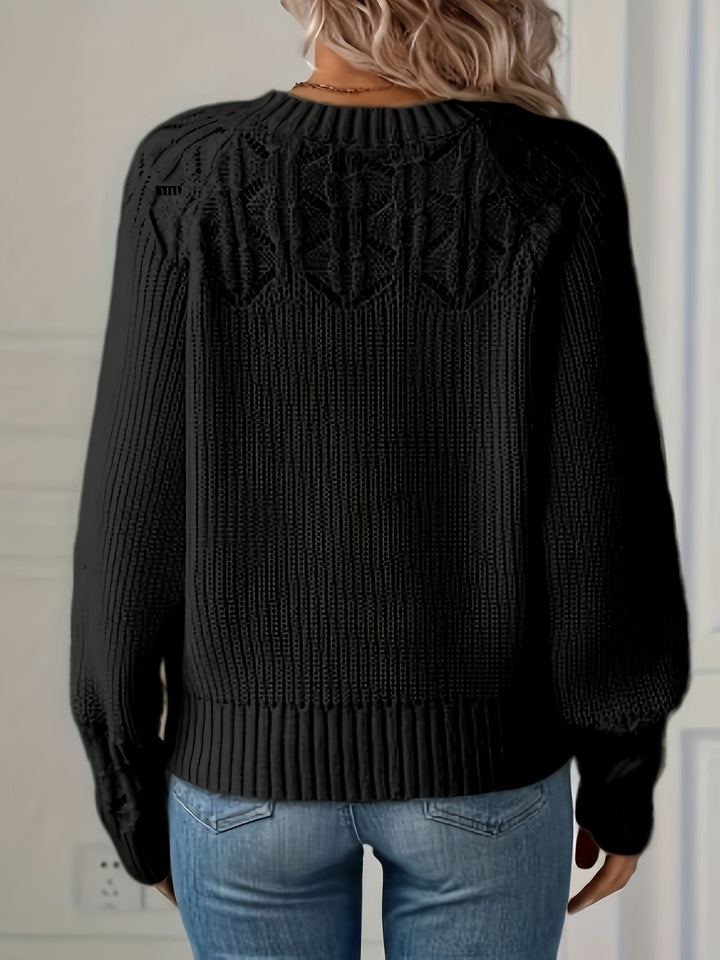 NASIA ELEGANT LONG-SLEEVE SWEATER