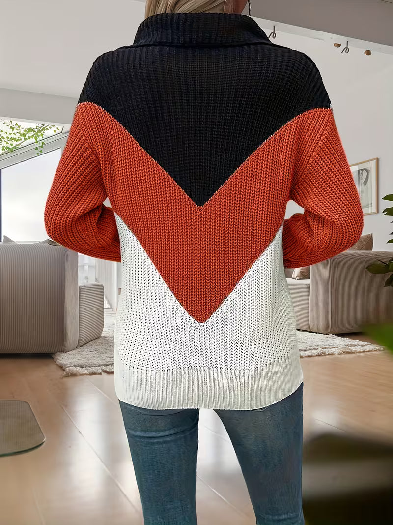 MIRELLA V-NECK KNIT SWEATER