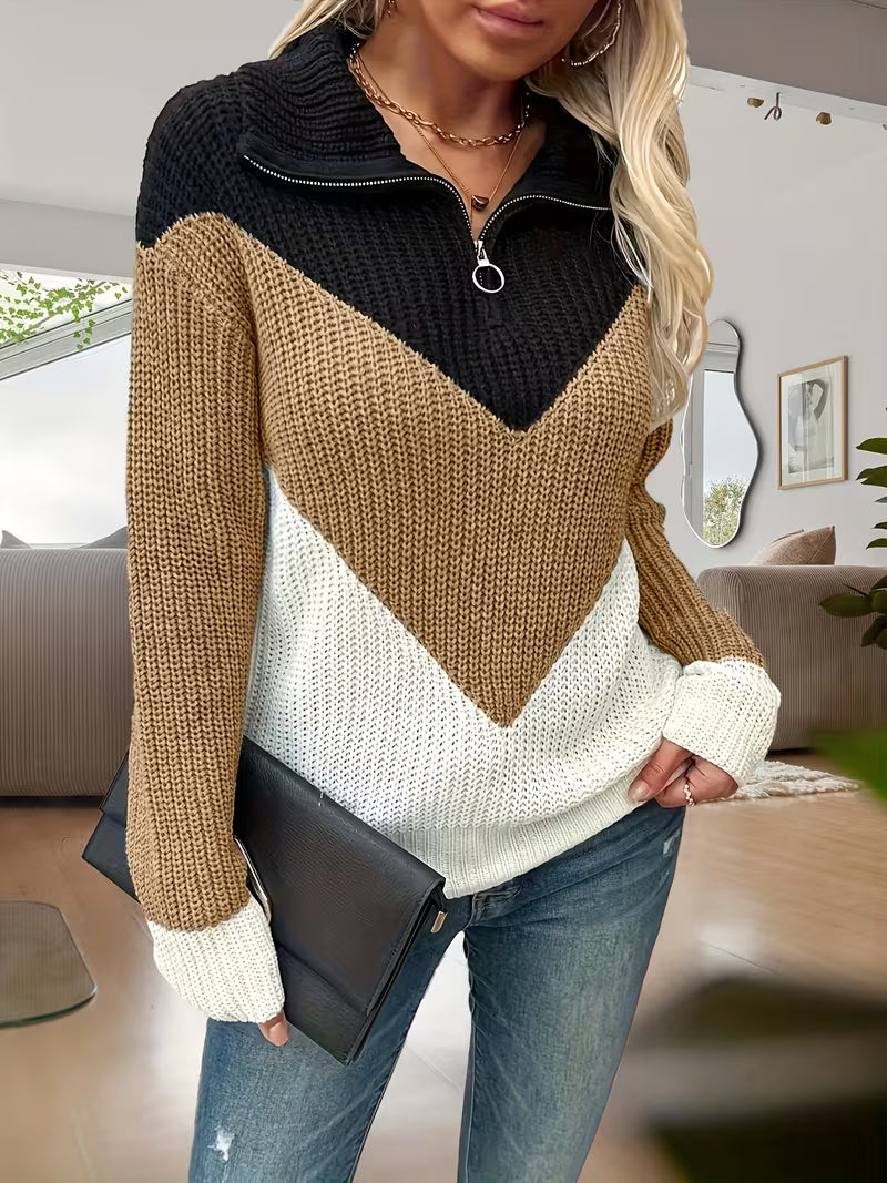 MIRELLA V-NECK KNIT SWEATER